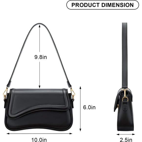 Shoulder Bag for Women Small Clutch Purses Cute Hobo Handbag Trendy Underarm Bag - Picture 5 of 7